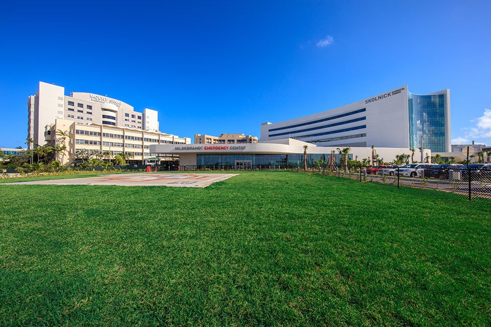 Exterior Shot Skolnick Surgical Tower Hildebrandt Emergency Center Mount Sinai Medical Center Miami Beach